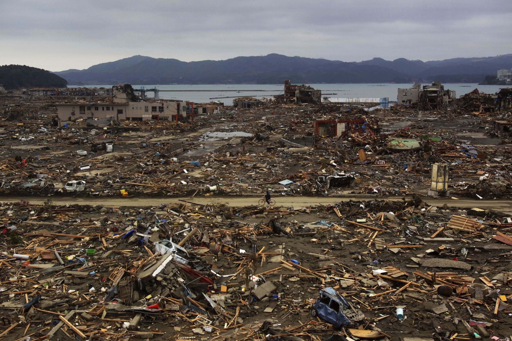 CORRECTION Japan Tsunami Anniversary Then and Now